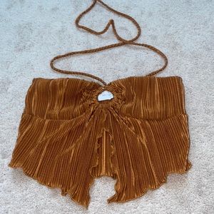 ribbed halter tank top